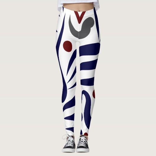 abstract patroon leggings (Voorkant)