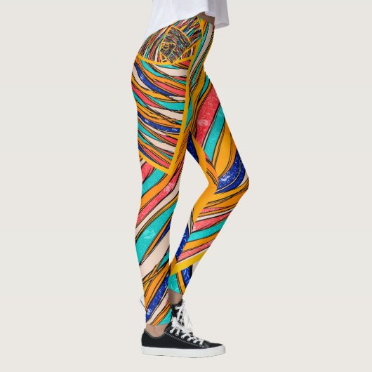 Abstract patroon leggings (Rechts)