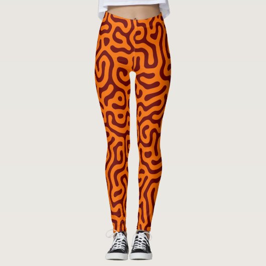 Abstract patroon leggings (Voorkant)