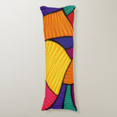 Abstract patroon lichaamskussen (Voorkant Verticaal)