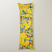 Abstract patroon lichaamskussen (Achterkant (Verticaal))