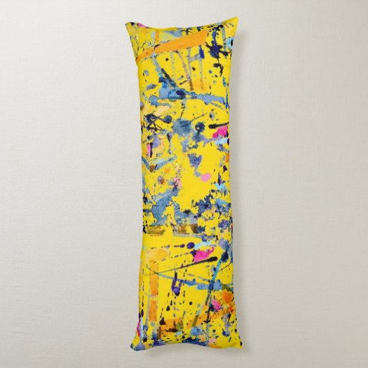 Abstract patroon lichaamskussen (Achterkant (Verticaal))