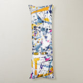 Abstract patroon lichaamskussen (Achterkant (Verticaal))