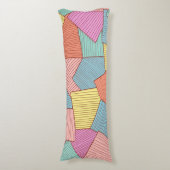 Abstract patroon lichaamskussen (Voorkant Verticaal)