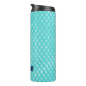 Abstract patroon lijn lijnen omlijnen thermosbeker (Geroteerd rechts)