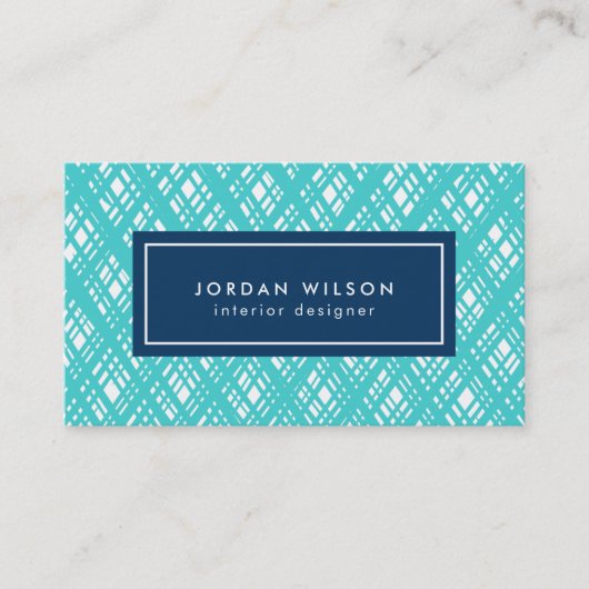 Abstract patroon lijn lijnen omlijnen visitekaartje (Voorkant)