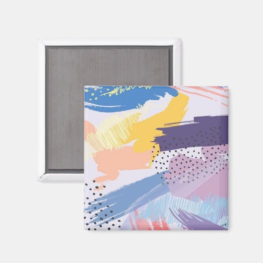 Abstract patroon magneet (Voorkant / Achterkant)