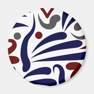  abstract patroon magneet