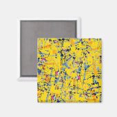Abstract patroon magneet (Voorkant / Achterkant)