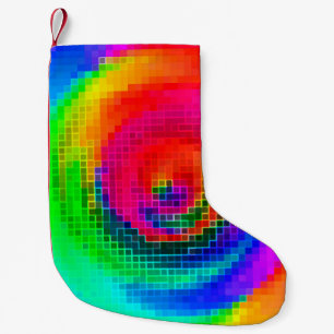 abstract patroon, meerkleurig geometrisch behang kleine kerstsok