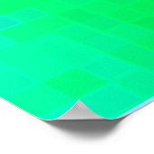 abstract patroon, meerkleurig geometrisch behang poster (Hoek)