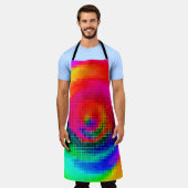 abstract patroon, meerkleurig geometrisch behang schort (Gedragen)