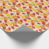 Abstract patroon met aardbei cadeaupapier (Hoek)