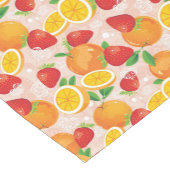 Abstract patroon met aardbei korte tafelloper (Hoek)