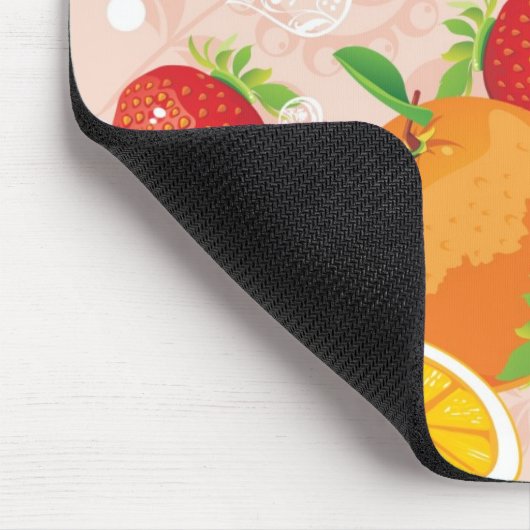 Abstract patroon met aardbei muismat (Hoek)