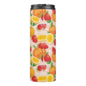 Abstract patroon met aardbei thermosbeker (Achterkant)