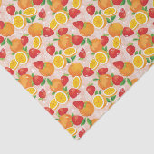 Abstract patroon met aardbei tissuepapier (Detail)