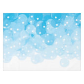 Abstract patroon met blauwe bubbels tafelkleed (Voorkant (Horizontaal))