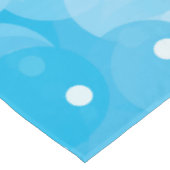 Abstract patroon met blauwe bubbels tafelkleed (Gekanteld)