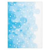 Abstract patroon met blauwe bubbels tafelkleed (Voorkant)