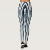 Abstract patroon met blauwtint leggings (Achterkant)