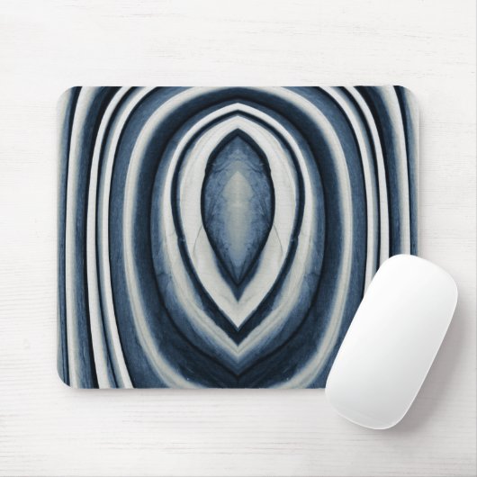Abstract patroon met blauwtint muismat (Met muis)