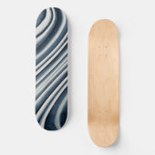 Abstract patroon met blauwtint persoonlijk skateboard (Voorkant)