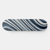 Abstract patroon met blauwtint persoonlijk skateboard (Horizontaal)