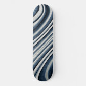Abstract patroon met blauwtint persoonlijk skateboard (Voorkant)
