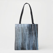 Abstract patroon met blauwtint tote bag (Voorkant)