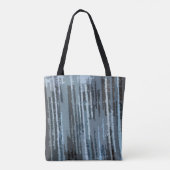 Abstract patroon met blauwtint tote bag (Achterkant)