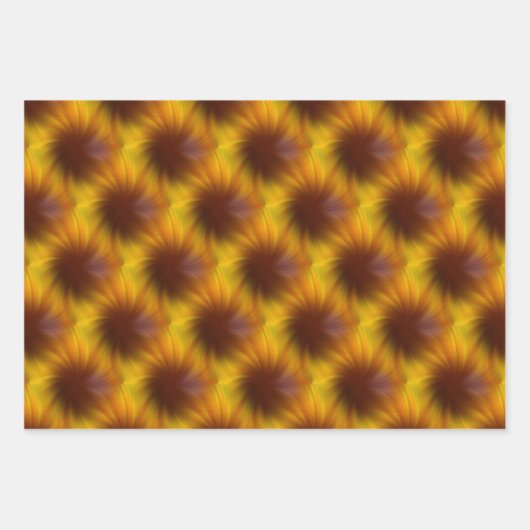 Abstract patroon met bruine wervelkolom inpakpapier vel (Voorkant 2)