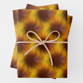 Abstract patroon met bruine wervelkolom inpakpapier vel (In situ)