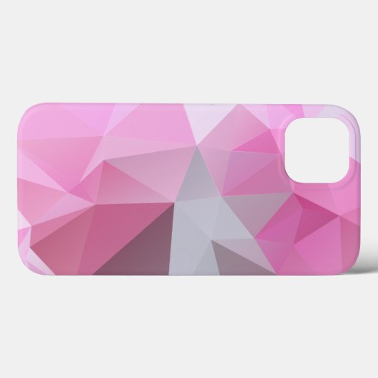Abstract patroon met Chilly Pink Pyramid Case-Mate iPhone Case (Achterkant (horizontaal))