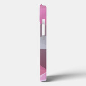 Abstract patroon met Chilly Pink Pyramid Case-Mate iPhone Case (Achterkant / Links)