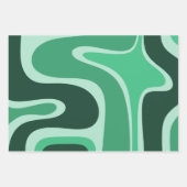 Abstract patroon met copazijnretro in groen inpakpapier vel (Voorkant)