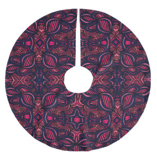Abstract patroon, met de hand getekend, naadloos o kerstboom rok