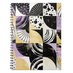 Abstract patroon met diverse vormen. notitieboek