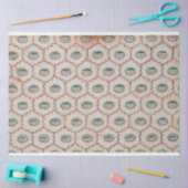 Abstract patroon met gebogen lijnen en Stippen pap Tissuepapier (Craft)