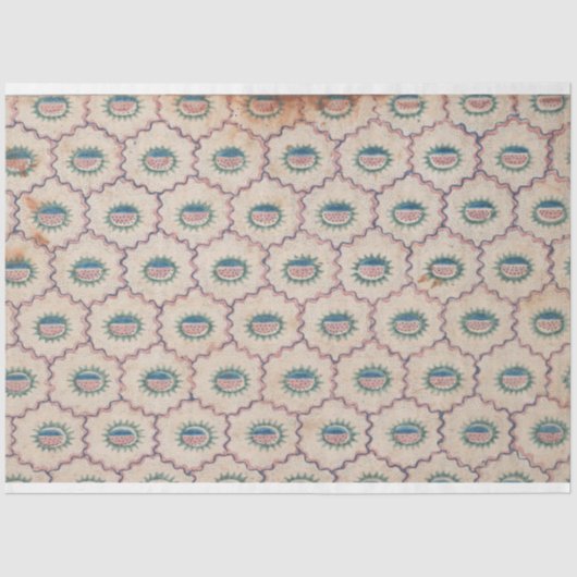 Abstract patroon met gebogen lijnen en Stippen pap Tissuepapier (Voorkant)