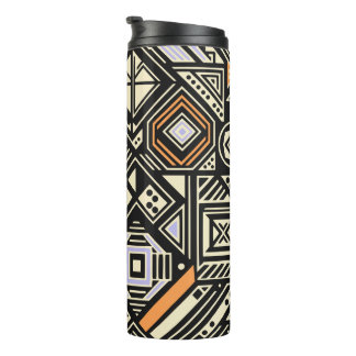 Abstract patroon met geometrische vormen thermosbeker