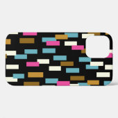 Abstract patroon met gestructureerde geometrische  Case-Mate iPhone case (Achterkant (horizontaal))