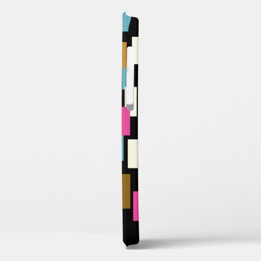 Abstract patroon met gestructureerde geometrische  Case-Mate iPhone case (Achterkant / Links)