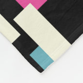 Abstract patroon met gestructureerde geometrische fleece deken (Hoek)