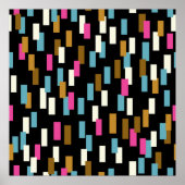 Abstract patroon met gestructureerde geometrische  poster (Voorkant)