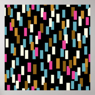 Abstract patroon met gestructureerde geometrische  poster