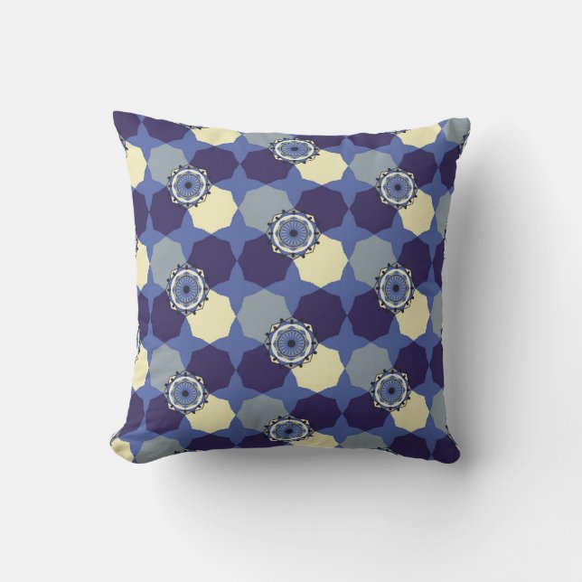 Abstract patroon met klassieke Arabische elementen Kussen (Voorkant)