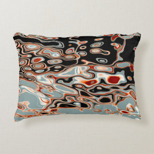 Abstract patroon met kleurenweergave accent kussen
