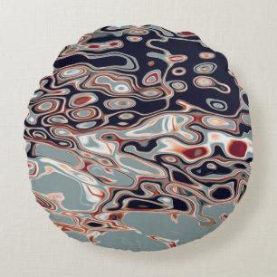 Abstract patroon met kleurenweergave rond kussen