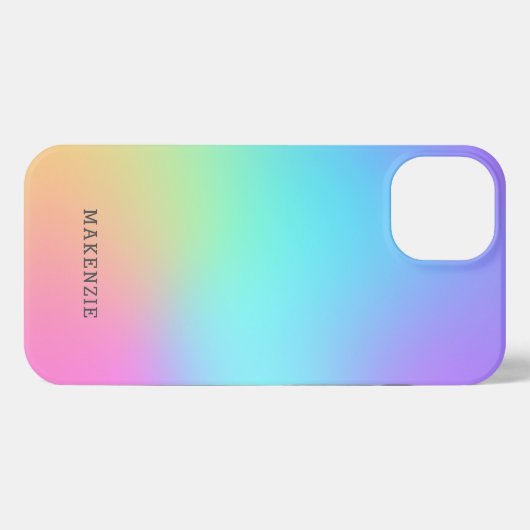 Abstract patroon met kleurrijke regenboogstijl iPh iPhone Hoesje (Achterkant horizontaal)